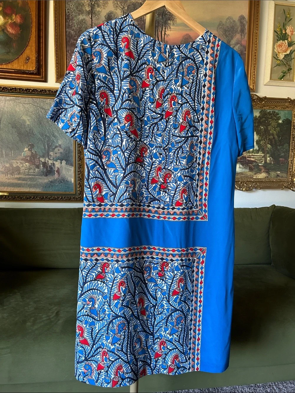Tory Burch Mallory Printed Silk Women’s Dress “Something Wild”